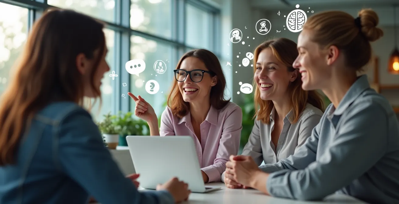 Illustration représentant la diversité des soft skills valorisées dans la tech québécoise