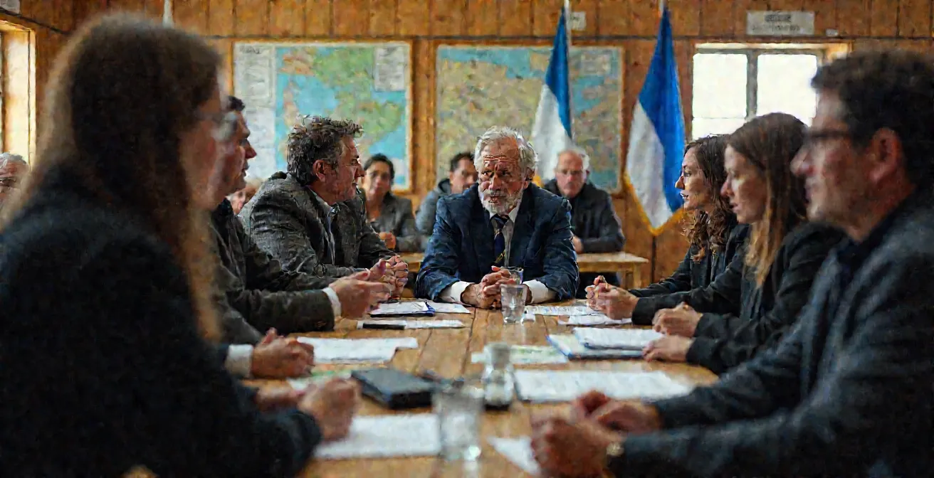Salle de consultation publique du BAPE avec citoyens et représentants miniers lors d'audiences sur un projet minier
